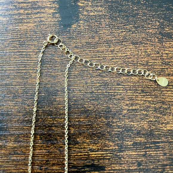 Adina Eden CZ Bezel Drop Gold Vermeil Lariat Necklace - Picture 4 of 4